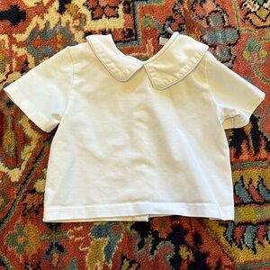 Boys collared pima white shirt
